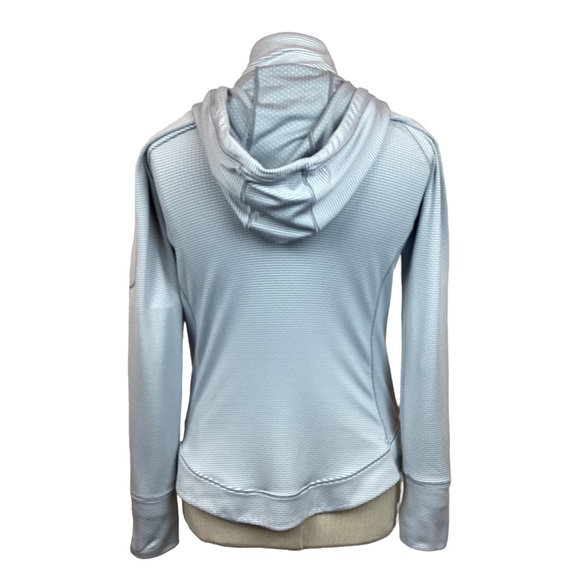 Athleta Heavenly Hail Hoodie Jacket 1/2 Zip Sweater Stripe - Picture 7 of 11